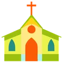 Free Church Building Religion Icon