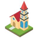 Free Christian House Church Church Building Icon