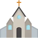 Free Church Building Religion Icon