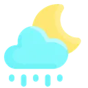 Free Nuvem Lua Chuva Icon