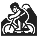 Free Montanha Ciclismo Alto Ícone