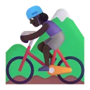 Free Montanha Ciclismo Cor Icon