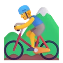Free Montanha Ciclismo Cor Ícone