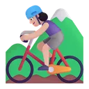 Free Montanha Ciclismo Cor Icon