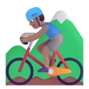 Free Montanha Ciclismo Cor Ícone