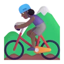 Free Montanha Ciclismo Cor Icon
