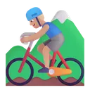 Free Montanha Ciclismo Cor Ícone