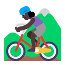 Free Montanha Ciclismo Plano Ícone