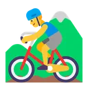 Free Montanha Ciclismo Plano Ícone