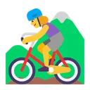 Free Montanha Ciclismo Plano Ícone
