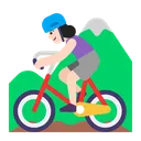 Free Montanha Ciclismo Plano Ícone