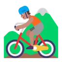 Free Montanha Ciclismo Plano Ícone
