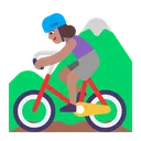 Free Montanha Ciclismo Plano Ícone