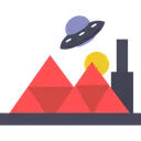 Free Cidade espacial  Ícone