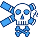 Free Cigarette Skull  Icône