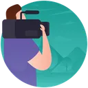 Free Estudio Cinegrafista Jornalista Ícone