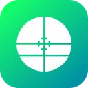 Free Circle Cross Gun Icon