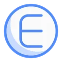 Free Circle E Letter Business Letter Icon