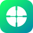 Free Circle Cross Gun Icon