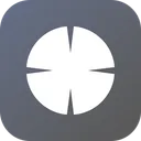 Free Circle Cross Gun Icon