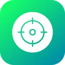 Free Circle Cross Gun Icon