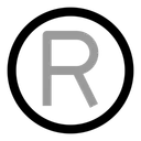 Free Circle R Letter Letter Text Icon