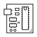 Free Circuit Board Microchip Microprocessor Icon