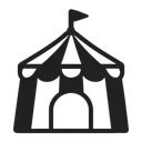 Free Tent High Contrast Icon