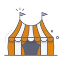 Free Circus Tent Icon