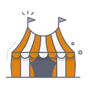 Free Circus Tent Icon