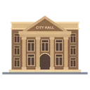 Free City Hall Town Hall Civic Building Icon