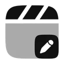 Free Clapperboard Edit Video Editing Clapper Icon
