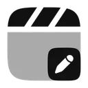 Free Clapperboard Edit  Icon