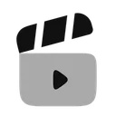 Free Clapperboard Open Play Cinema Clapperboard Symbol