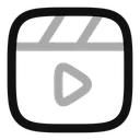 Free Clapperboard Play  Symbol
