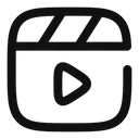 Free Clapperboard Play  Icon