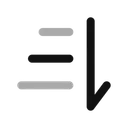 Free Classificar De Cima Para Baixo Ícone