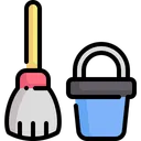 Free Cleaning Bucket Clean Icon