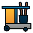 Free Cleaning Cart Janitor Clean Icon
