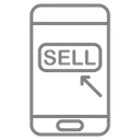 Free Click On Sell  Icon