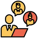 Free Discussion Client Communicationtalking Icon