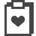 Free Clipboard Heart Icon