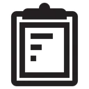 Free Clipboard with text  Icon