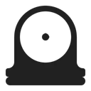 Free Clock High Contrast Icon