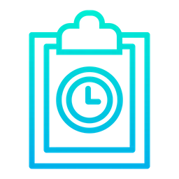 Free Clock Clipboard  Icon