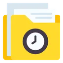 Free Clock Folder  Icon