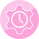 Free Time Gear Setting Gear Time Time Management Icon
