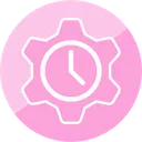 Free Clock Gear  Icon