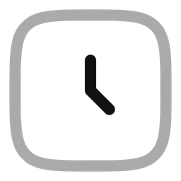 Free Clock square  Icon