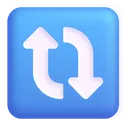 Free Vertical Arrows Color Icon
